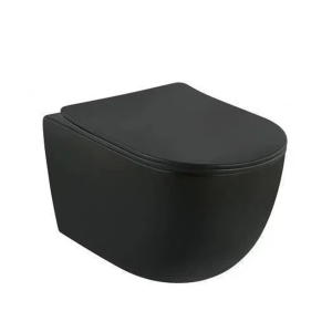 Vegghengt toalett – Matt svart